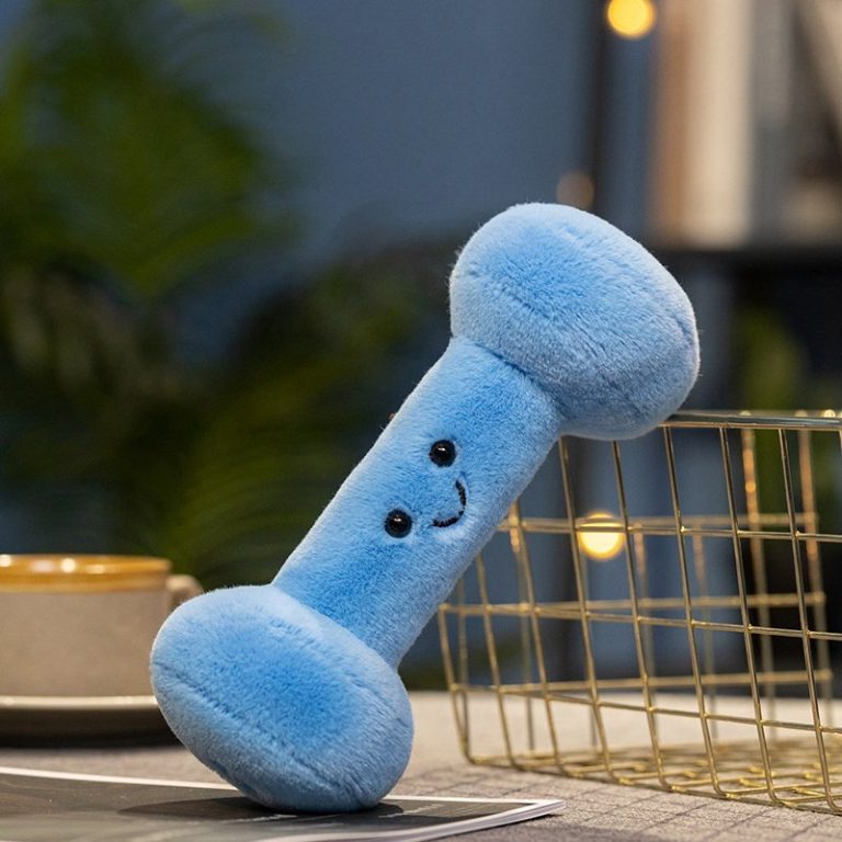 Peluche-kettlebell-et-haltere-a-visage-souriant-pour-decorer-un-coin-sport-picture-9