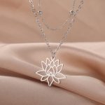 Pendentif-lotus-epure-en-acier-inoxydable-sur-chaine-fine-pour-femme-picture-1