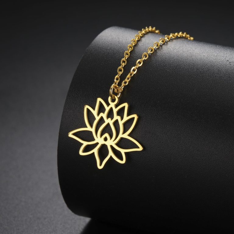 Pendentif-lotus-epure-en-acier-inoxydable-sur-chaine-fine-pour-femme-picture-5