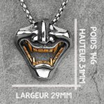 Pendentif-masque-oni-en-acier-316L-avec-machoire-et-crocs-dores-technique-5170