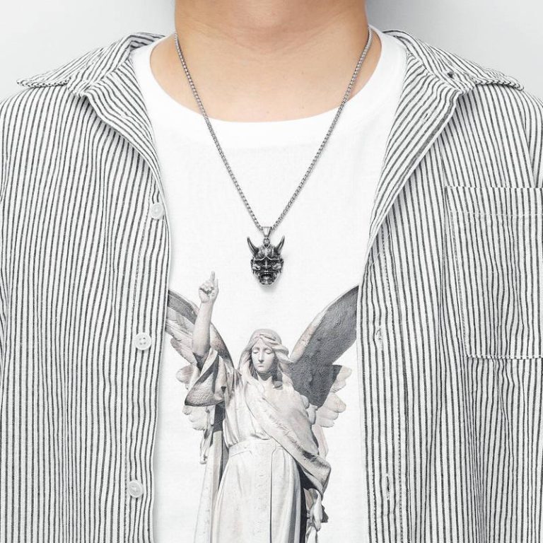 Pendentif-oni-en-acier-inoxydable-avec-masque-demoniaque-aux-cornes-recourbees-s-picture-5