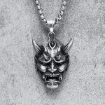 Pendentif-oni-en-acier-inoxydable-avec-masque-demoniaque-aux-cornes-recourbees-s-picture-7