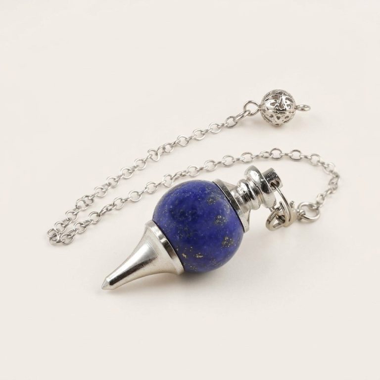 Pendule-divinatoire-pour-debutant-en-pierre-naturelle-a-pointe-conique-argentee-miniature