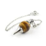 Pendule-divinatoire-pour-debutant-en-pierre-naturelle-a-pointe-conique-argentee-picture-11