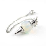 Pendule-divinatoire-pour-debutant-en-pierre-naturelle-a-pointe-conique-argentee-picture-8