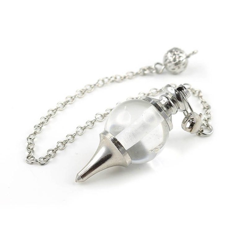Pendule-divinatoire-pour-debutant-en-pierre-naturelle-a-pointe-conique-argentee-picture-9