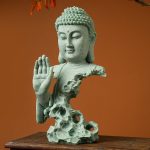 Petite-statue-Bouddha-a-leffet-pierre-pour-decoration-interieure-picture-2