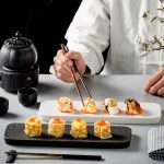 Plat-de-presentation-en-ceramique-a-relief-decailles-pour-sushis-et-amuse-bouche-picture-5