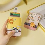 Porte-cartes-pour-femme-en-cuir-a-motifs-floraux-et-animaliers-inspires-de-lart-picture-2