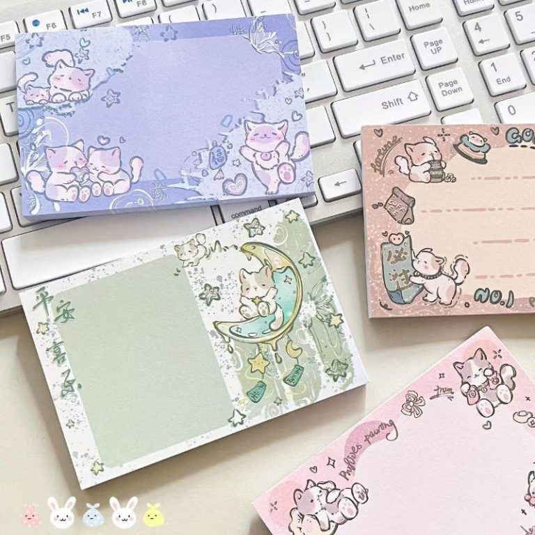 Post-it-kawaii-a-motifs-de-chatons-etoiles-et-curs-picture-2