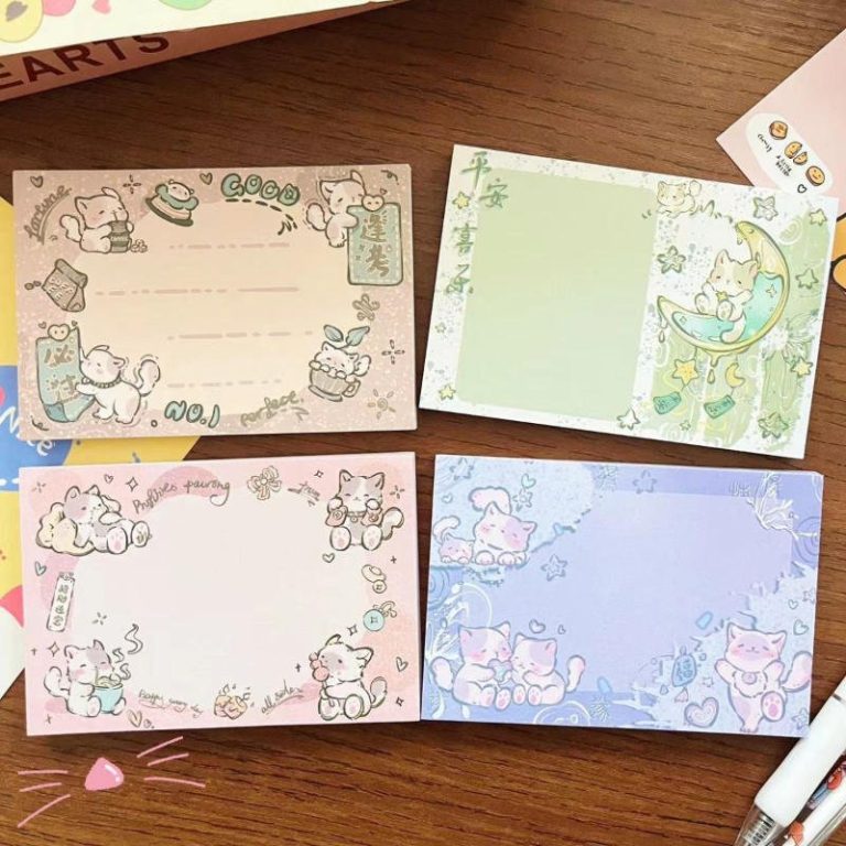 Post-it-kawaii-a-motifs-de-chatons-etoiles-et-curs-picture-7