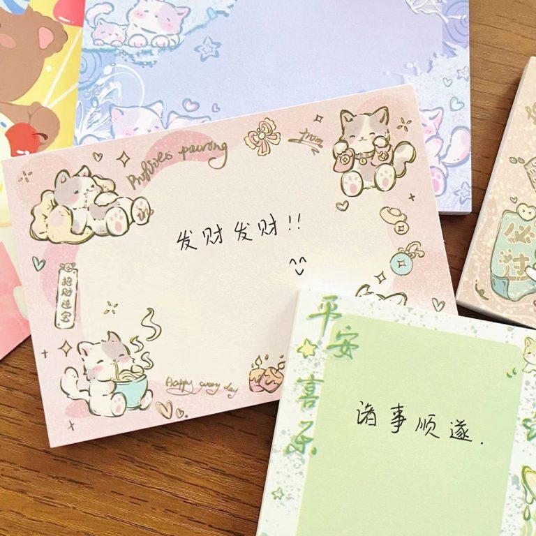 Post-it-kawaii-a-motifs-de-chatons-etoiles-et-curs-picture-8