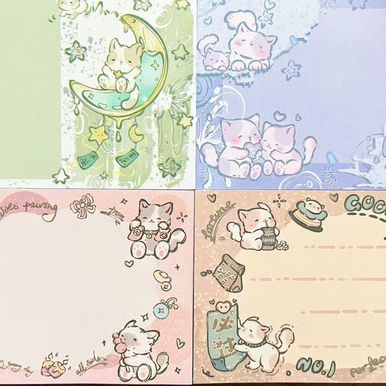Post-it-kawaii-a-motifs-de-chatons-etoiles-et-curs-picture-9