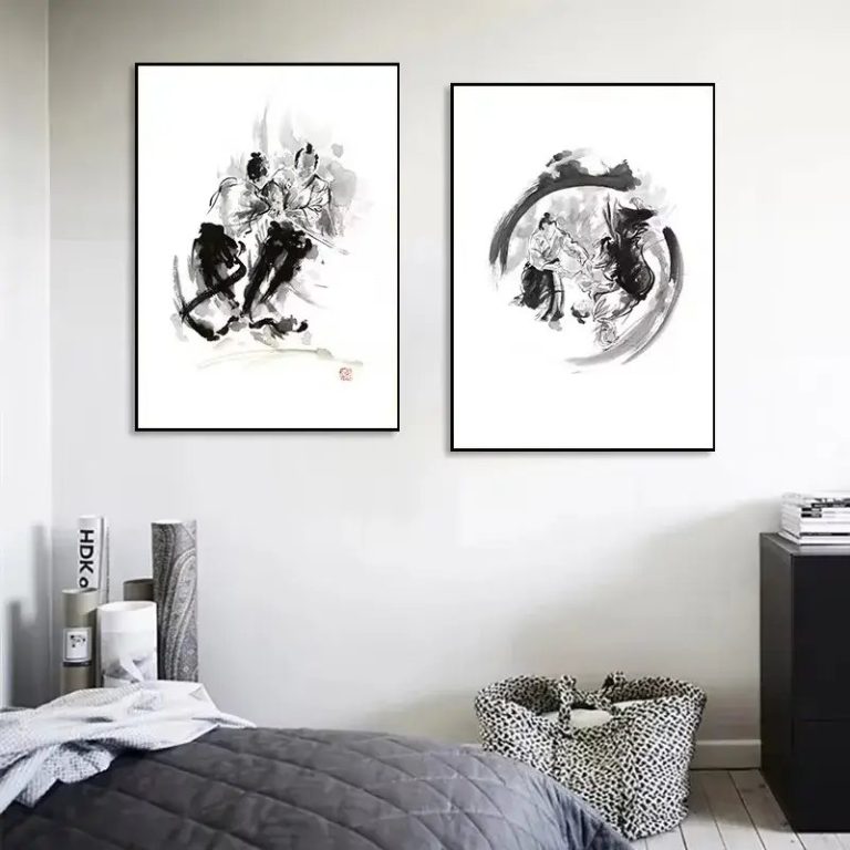 Poster-arts-martiaux-sur-toile-en-art-mural-japonais-picture-3