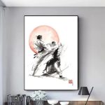 Poster-arts-martiaux-sur-toile-en-art-mural-japonais-picture-4