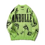 Pull-maille-oversize-streetwear-orne-de-symboles-punk-et-de-finitions-destructur-picture-5