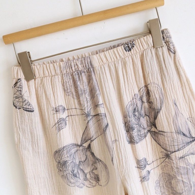 Pyjama-kimono-dinterieur-en-gaze-de-coton-a-pivoines-et-papillons-picture-10