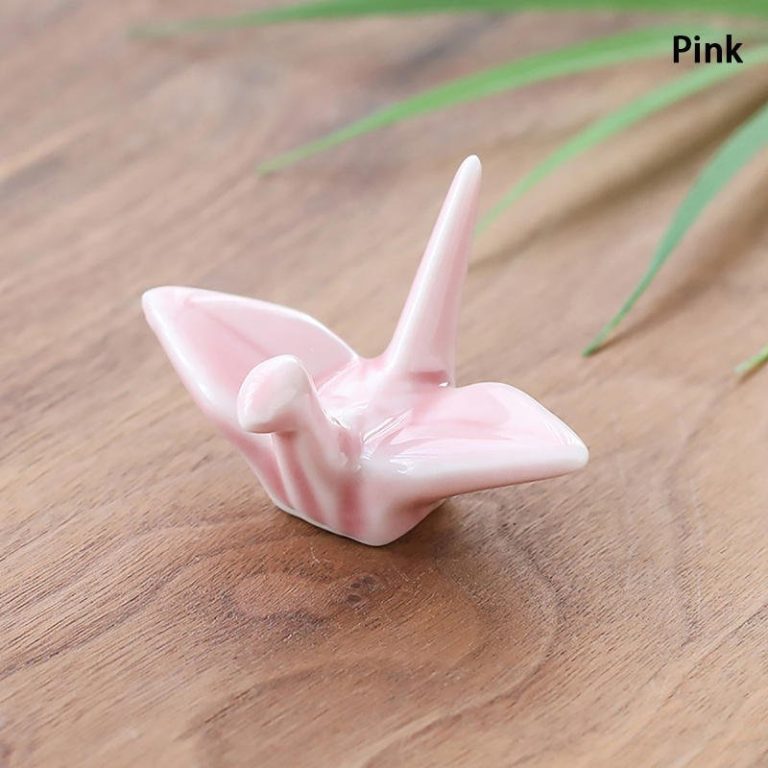 Repose-baguettes-japonais-en-porcelaine-en-forme-de-grue-en-origami-picture-8