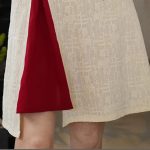 Robe-chinoise-grande-taille-a-col-mandarin-et-fente-laterale-contrastante-picture-8