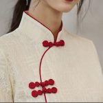 Robe-chinoise-grande-taille-a-col-mandarin-et-fente-laterale-contrastante-picture-9
