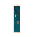 Rouleau-mural-japonais-sur-toile-avec-motifs-de-grue-et-de-fleurs-de-cerisier-picture-5