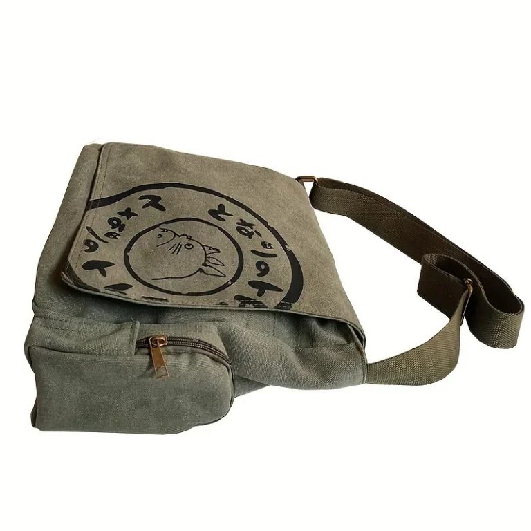 Sac-a-bandouliere-en-toile-kaki-avec-motif-japonais-picture-2