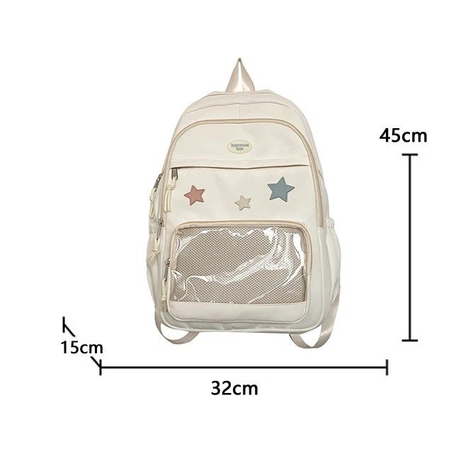 Sac-a-dos-kawaii-pour-enfant-avec-poche-transparente-zippee-et-etoiles-brodees-picture-8