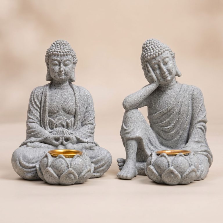 Statue-de-bouddha-assis-en-meditation-avec-porte-encens-integre-sur-fleur-de-lot-miniature