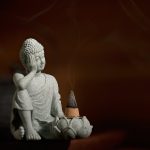 Statue-de-bouddha-assis-en-meditation-avec-porte-encens-integre-sur-fleur-de-lot-picture-6