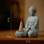 Statue-de-bouddha-assis-en-meditation-avec-porte-encens-integre-sur-fleur-de-lot-technique-6939