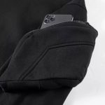 Sweat à capuche homme avec masque facial intégré amovible et poches zippées