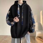 Sweat à capuche oversize imprimé d'oursons en peluche avec poche kangourou et broderie