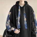 Sweat à capuche oversize imprimé d'oursons en peluche avec poche kangourou et broderie