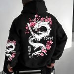 Sweat-a-capuche-streetwear-japonais-avec-dragon-katana-et-fleurs-de-cerisier-picture-1