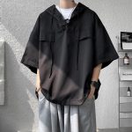 Sweat-leger-a-capuche-oversize-avec-manches-kimono-et-fermeture-asymetrique-picture-2