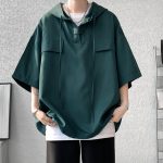 Sweat-leger-a-capuche-oversize-avec-manches-kimono-et-fermeture-asymetrique-picture-3