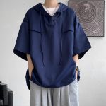 Sweat-leger-a-capuche-oversize-avec-manches-kimono-et-fermeture-asymetrique-picture-5