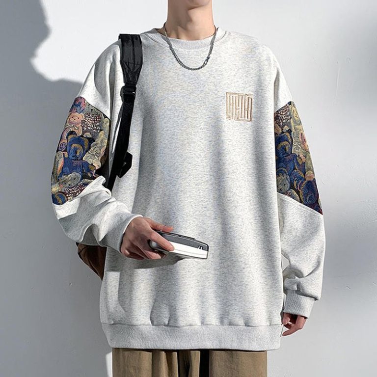 Sweat-noir-oversize-streetwear-a-manches-longues-avec-imprime-doursons-en-peluch-picture-3