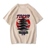 T-shirt-Tokyo-en-modal-avec-skyline-soleil-rouge-et-branches-de-cerisiers-en-fle-picture-4