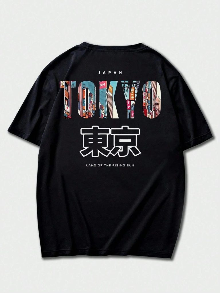 T-shirt-Tokyo-femme-en-coton-a-imprime-urbain-japonais-picture-10