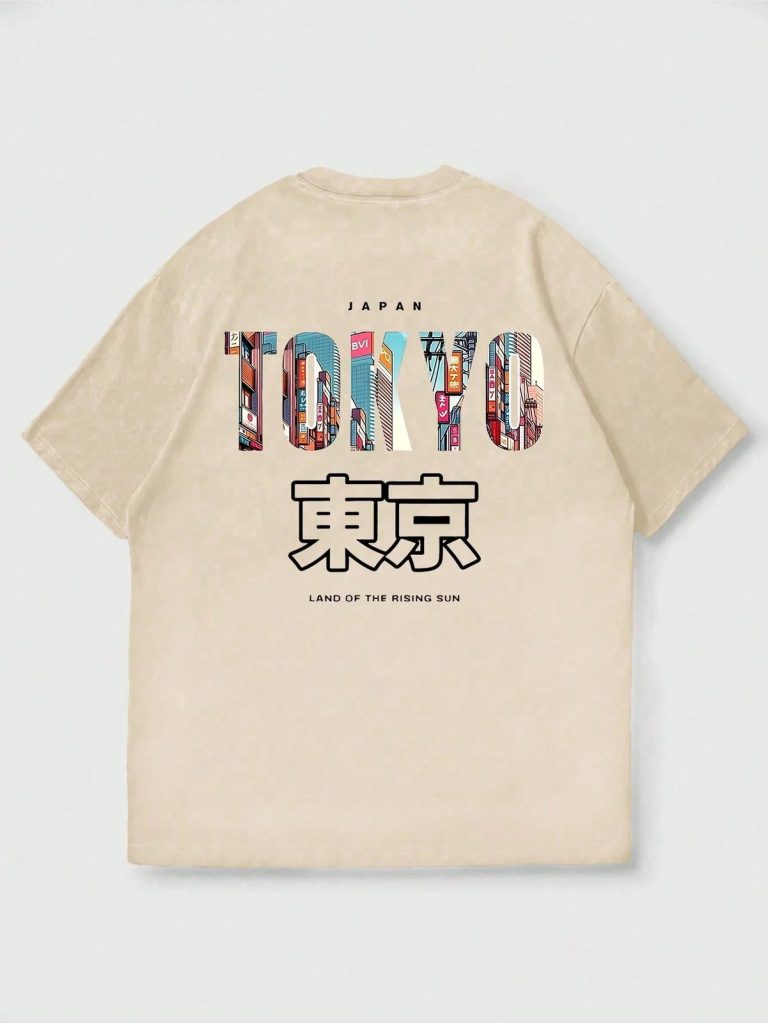 T-shirt-Tokyo-femme-en-coton-a-imprime-urbain-japonais-picture-6