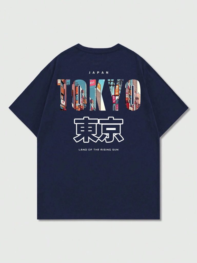 T-shirt-Tokyo-femme-en-coton-a-imprime-urbain-japonais-picture-7