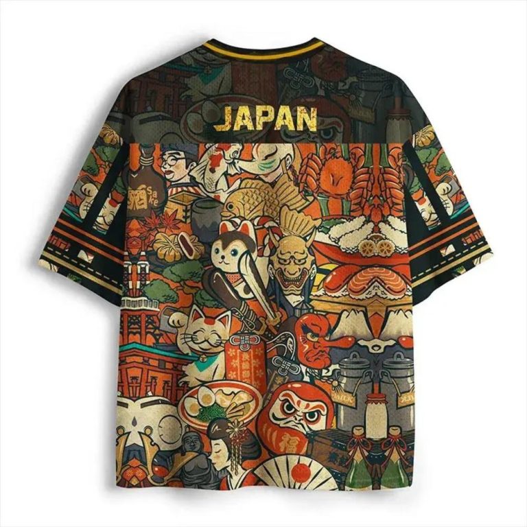 T-shirt-a-motif-japonais-maneki-neko-et-daruma-col-en-V-picture-6