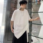 T-shirt-asymetrique-a-coupe-ample-et-ourlet-en-pointe-picture-1