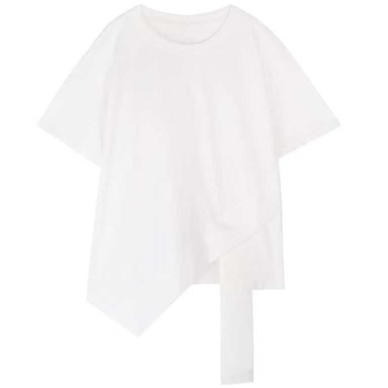 T-shirt-asymetrique-a-coupe-ample-et-ourlet-en-pointe-picture-5