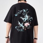 T-shirt-brode-streetwear-en-coton-a-motifs-de-phenix-picture-1