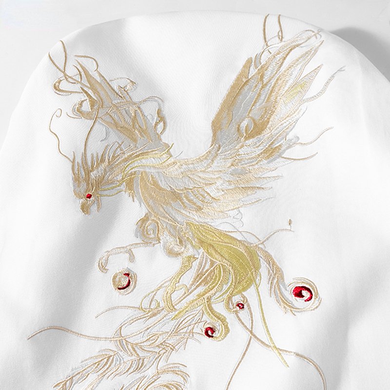 T-shirt-col-rond-a-phenix-japonais-brode-dans-le-dos-picture-2