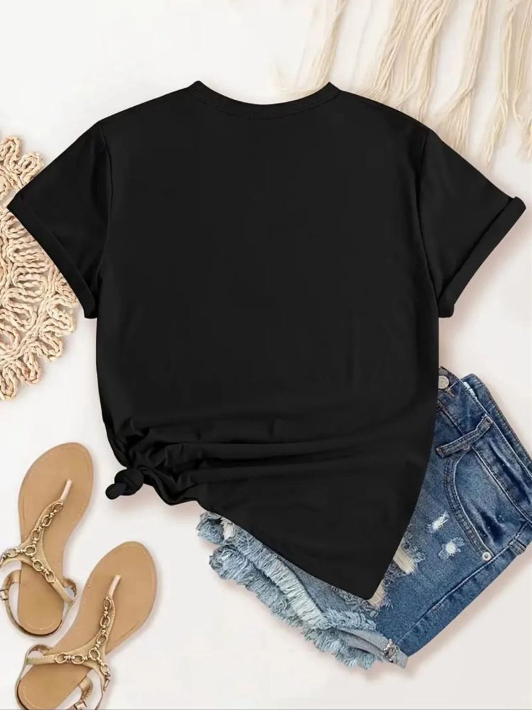 T-shirt-femme-a-imprime-chat-porte-bonheur-japonais-et-fleurs-de-cerisier-picture-3