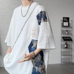 T-shirt-oversize-homme-a-motifs-doursons-et-poche-brodee-picture-2