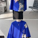 T-shirt-oversize-homme-a-motifs-doursons-et-poche-brodee-picture-5